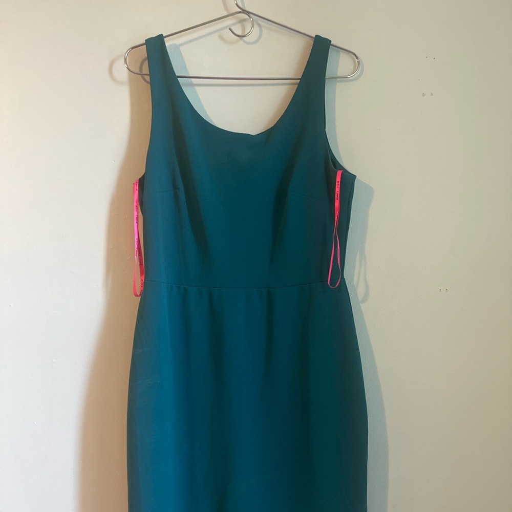 Betsey Johnson teal work/cocktail midi dress